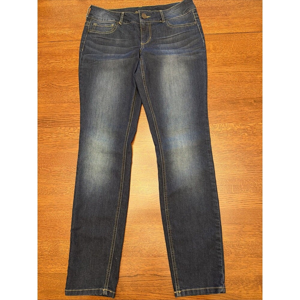 Maurices Jeans Womens M-S High Rise Medium Wash Denim Stretch Skinny 30” Waist